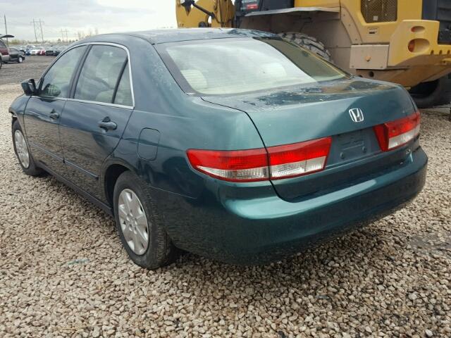 1HGCM55303A119670 - 2003 HONDA ACCORD LX GREEN photo 3