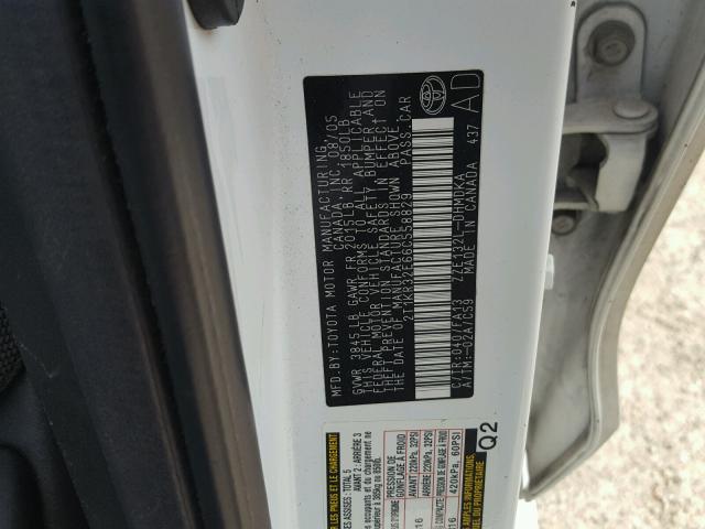 2T1KR32E66C558829 - 2006 TOYOTA COROLLA MA WHITE photo 10