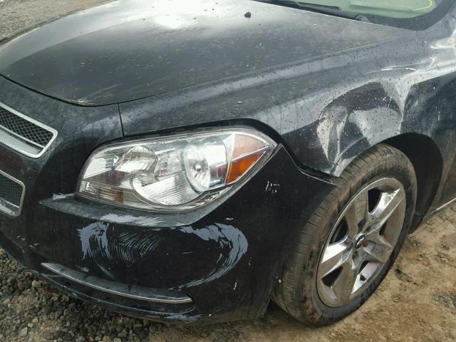 1G1ZC5EB8AF144599 - 2010 CHEVROLET MALIBU 1LT BLACK photo 10