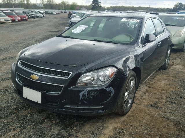 1G1ZC5EB8AF144599 - 2010 CHEVROLET MALIBU 1LT BLACK photo 2