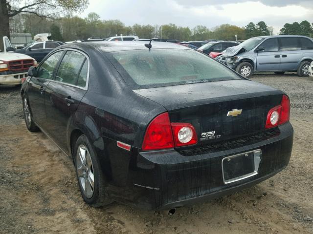 1G1ZC5EB8AF144599 - 2010 CHEVROLET MALIBU 1LT BLACK photo 3