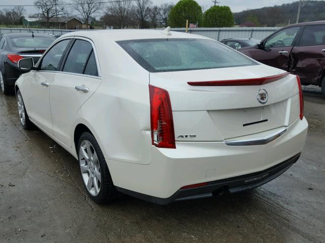 1G6AA5RA2E0110438 - 2014 CADILLAC ATS WHITE photo 3