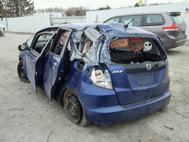 JHMGE88269S037123 - 2009 HONDA FIT BLUE photo 3