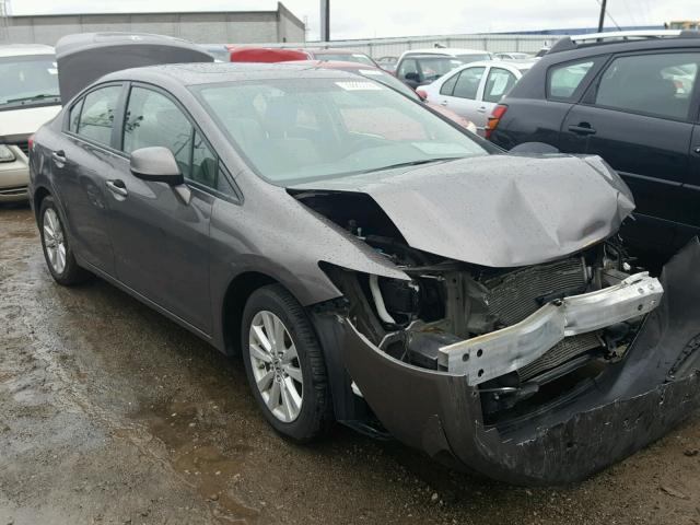 19XFB2F90CE054142 - 2012 HONDA CIVIC EXL BROWN photo 1