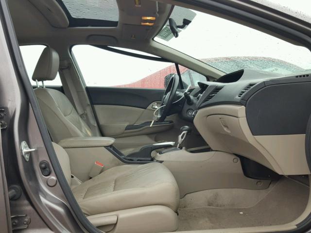 19XFB2F90CE054142 - 2012 HONDA CIVIC EXL BROWN photo 5