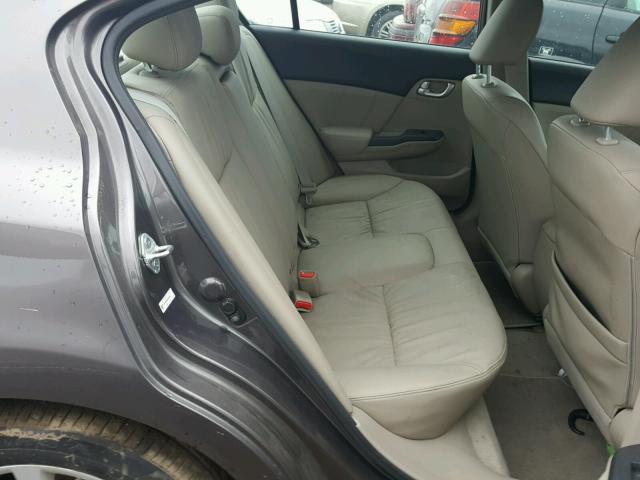 19XFB2F90CE054142 - 2012 HONDA CIVIC EXL BROWN photo 6