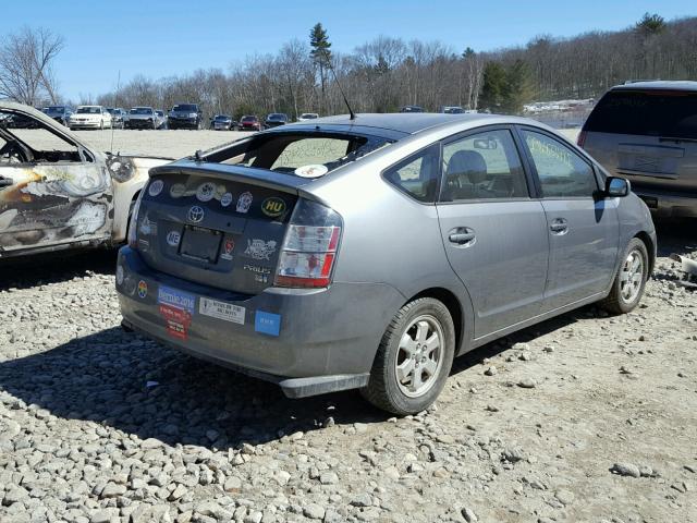 JTDKB20U253068582 - 2005 TOYOTA PRIUS GRAY photo 4