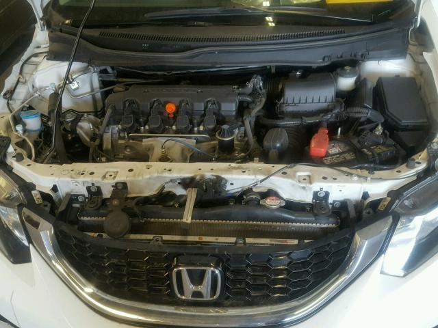 19XFB2F90EE008264 - 2014 HONDA CIVIC EXL WHITE photo 7