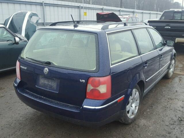 WVWWH63B73E161522 - 2003 VOLKSWAGEN PASSAT GLX BLUE photo 4