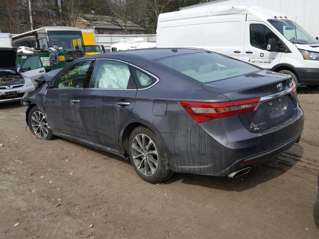 4T1BK1EB1GU221379 - 2016 TOYOTA AVALON XLE GRAY photo 3