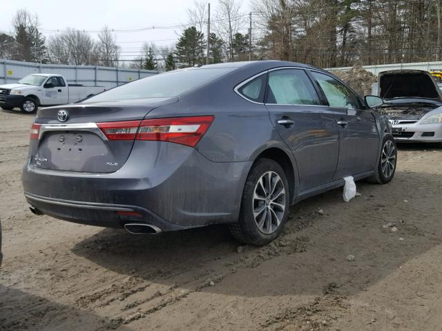 4T1BK1EB1GU221379 - 2016 TOYOTA AVALON XLE GRAY photo 4