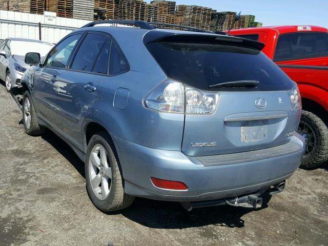 2T2GA31U25C039597 - 2005 LEXUS RX 330 BLUE photo 3