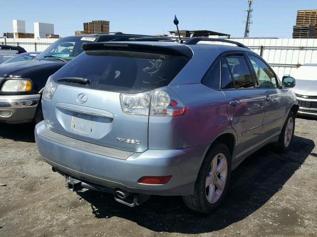 2T2GA31U25C039597 - 2005 LEXUS RX 330 BLUE photo 4