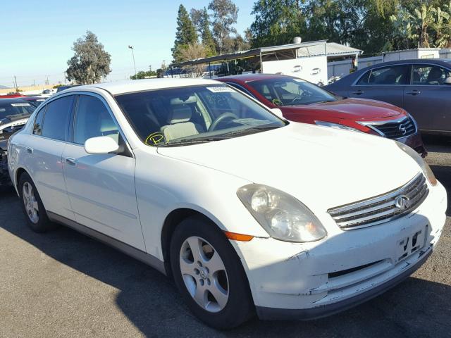 JNKCV51E23M014256 - 2003 INFINITI G35 WHITE photo 1