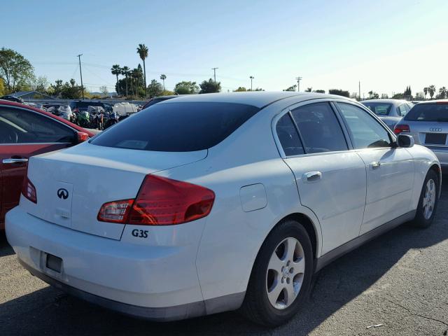 JNKCV51E23M014256 - 2003 INFINITI G35 WHITE photo 4