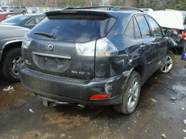 JTJHW31U982851084 - 2008 LEXUS RX 400H GRAY photo 4