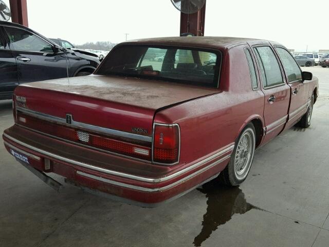 1LNLM81W9RY702721 - 1994 LINCOLN TOWN CAR E BURGUNDY photo 4