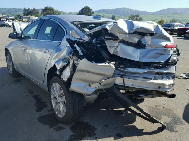 2G4GK5EX2G9206265 - 2016 BUICK REGAL SILVER photo 3