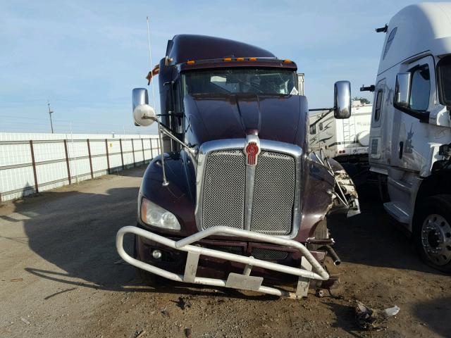 1XKADP9X0DJ359080 - 2013 KENWORTH CONSTRUCTI BURGUNDY photo 9