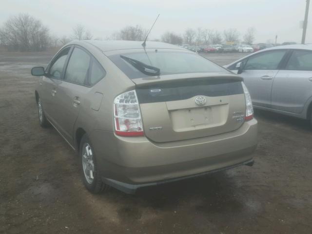 JTDKB20U267525319 - 2006 TOYOTA PRIUS BROWN photo 3