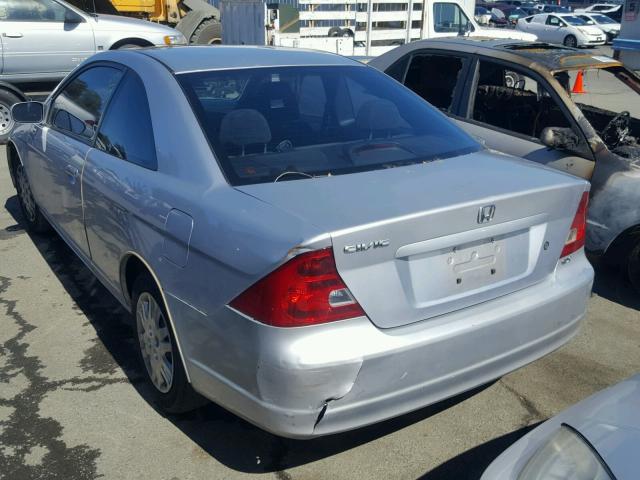 1HGEM22943L039907 - 2003 HONDA CIVIC EX SILVER photo 3