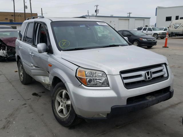 5FNYF18596B006073 - 2006 HONDA PILOT EX SILVER photo 1