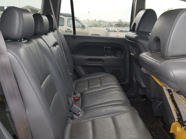 5FNYF18596B006073 - 2006 HONDA PILOT EX SILVER photo 6