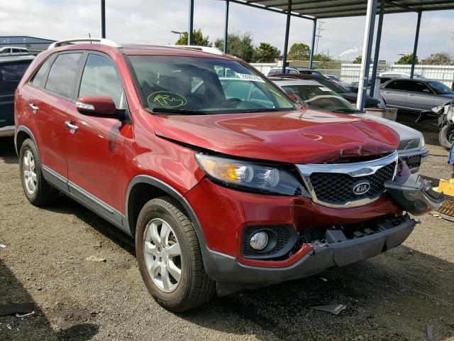 5XYKT3A12BG039243 - 2011 KIA SORENTO BA RED photo 1