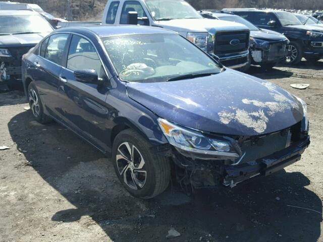 1HGCR2F32HA237290 - 2017 HONDA ACCORD LX BLUE photo 1