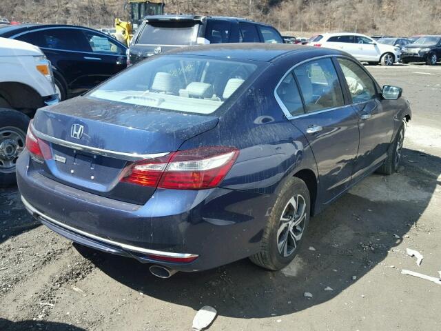 1HGCR2F32HA237290 - 2017 HONDA ACCORD LX BLUE photo 4