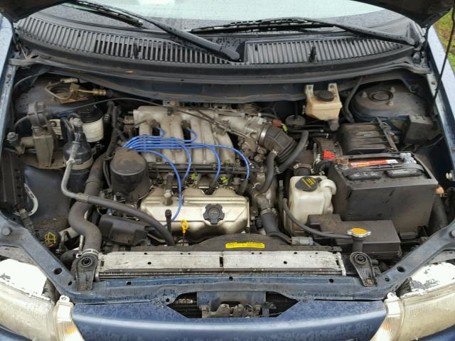 4N2ZN1118WD827748 - 1998 NISSAN QUEST XE BLUE photo 7