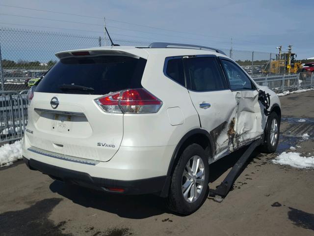 KNMAT2MV2GP700875 - 2016 NISSAN ROGUE S WHITE photo 4