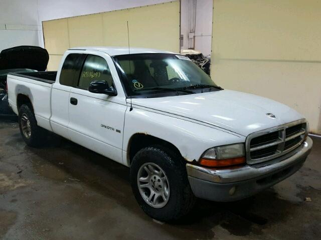 1B7GL22X41S134138 - 2001 DODGE DAKOTA WHITE photo 1