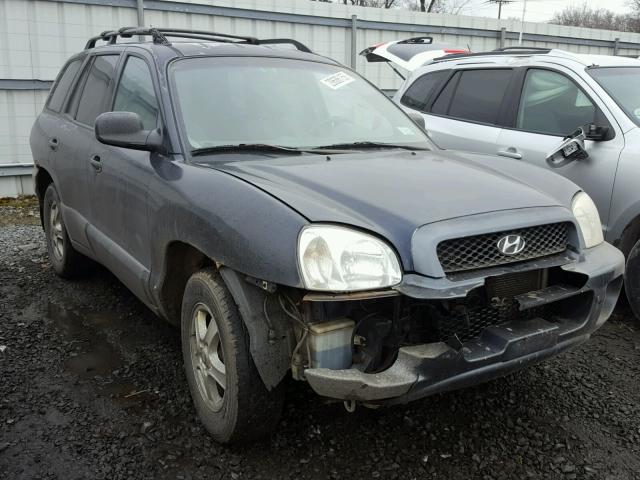 KM8SC73D44U790260 - 2004 HYUNDAI SANTA FE G BLUE photo 1