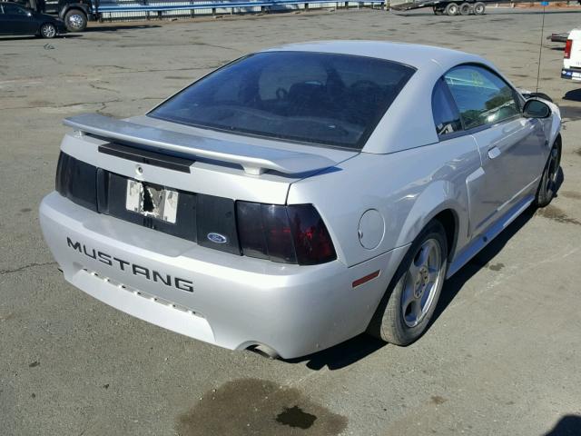 1FAFP42X32F135762 - 2002 FORD MUSTANG GT SILVER photo 4