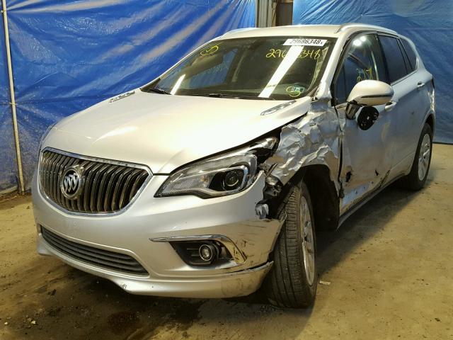 LRBFX2SA7JD002716 - 2018 BUICK ENVISION E SILVER photo 2