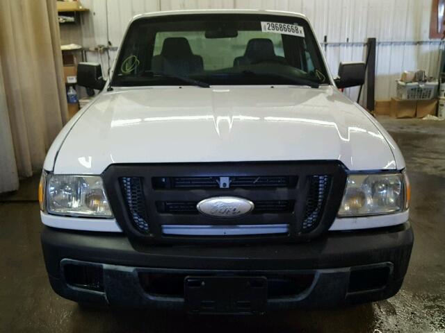 1FTYR10D86PA81430 - 2006 FORD RANGER WHITE photo 9