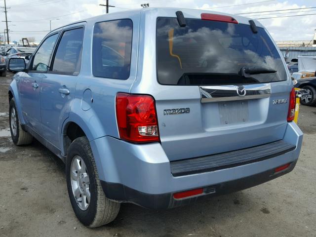 4F2CZ02Z28KM09664 - 2008 MAZDA TRIBUTE I BLUE photo 3