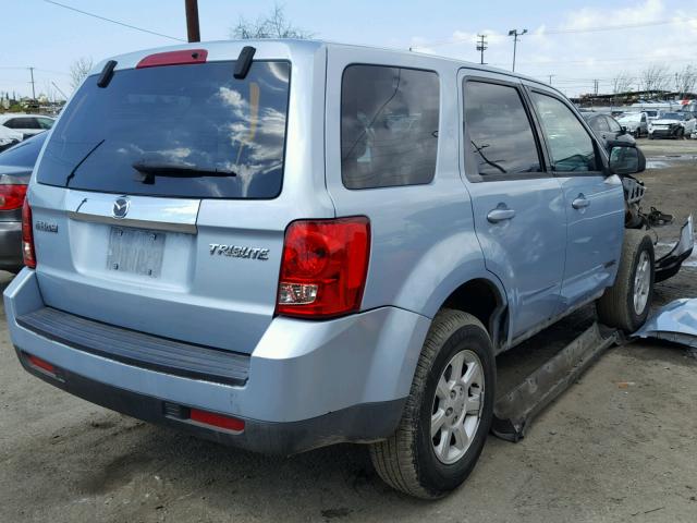 4F2CZ02Z28KM09664 - 2008 MAZDA TRIBUTE I BLUE photo 4