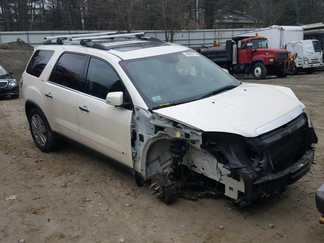 1GKLVNED0AJ118511 - 2010 GMC ACADIA SLT 白色 照片 1