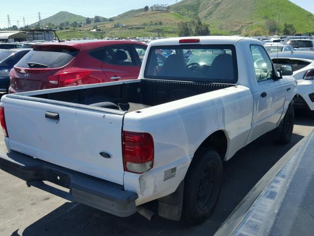 1FTYR10C2YPB27375 - 2000 FORD RANGER WHITE photo 4