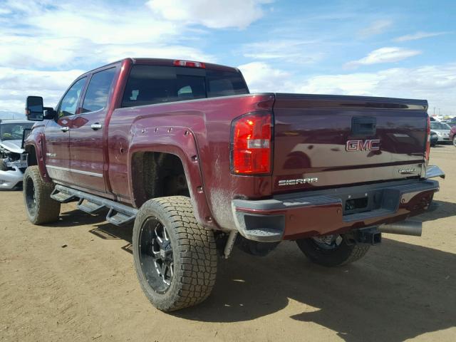 1GT12UE87GF282567 - 2016 GMC SIERRA K25 MAROON photo 3