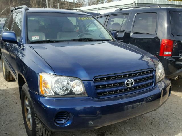 JTEHD21A420018185 - 2002 TOYOTA HIGHLANDER BLUE photo 9