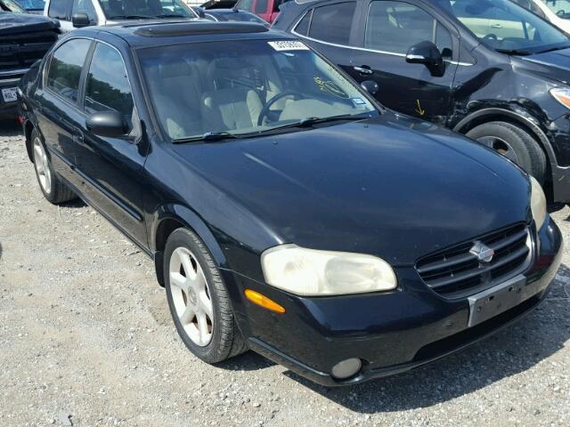 JN1CA31D01T815735 - 2001 NISSAN MAXIMA GXE BLACK photo 1