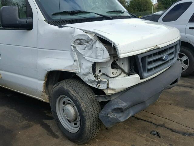 1FTRE14W16DB19318 - 2006 FORD ECONOLINE WHITE photo 9