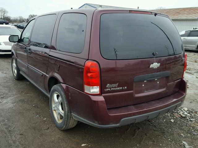 1GNDV23118D185996 - 2008 CHEVROLET UPLANDER L MAROON photo 3