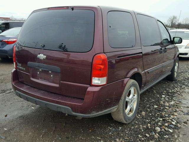 1GNDV23118D185996 - 2008 CHEVROLET UPLANDER L MAROON photo 4