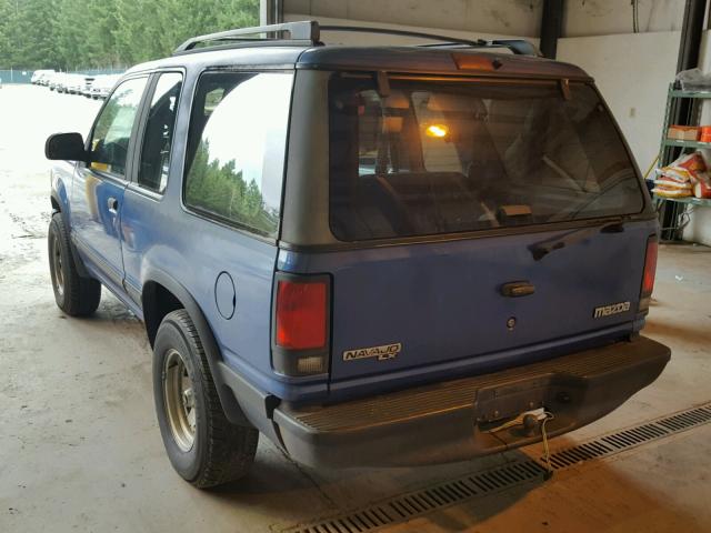 4F2CU44X5MUM00179 - 1991 MAZDA NAVAJO LX BLUE photo 3