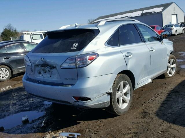 2T2BK1BA6AC057935 - 2010 LEXUS RX 350 BLUE photo 4