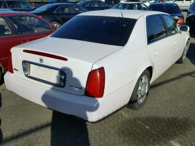 1G6KD54YX4U213341 - 2004 CADILLAC DEVILLE WHITE photo 4